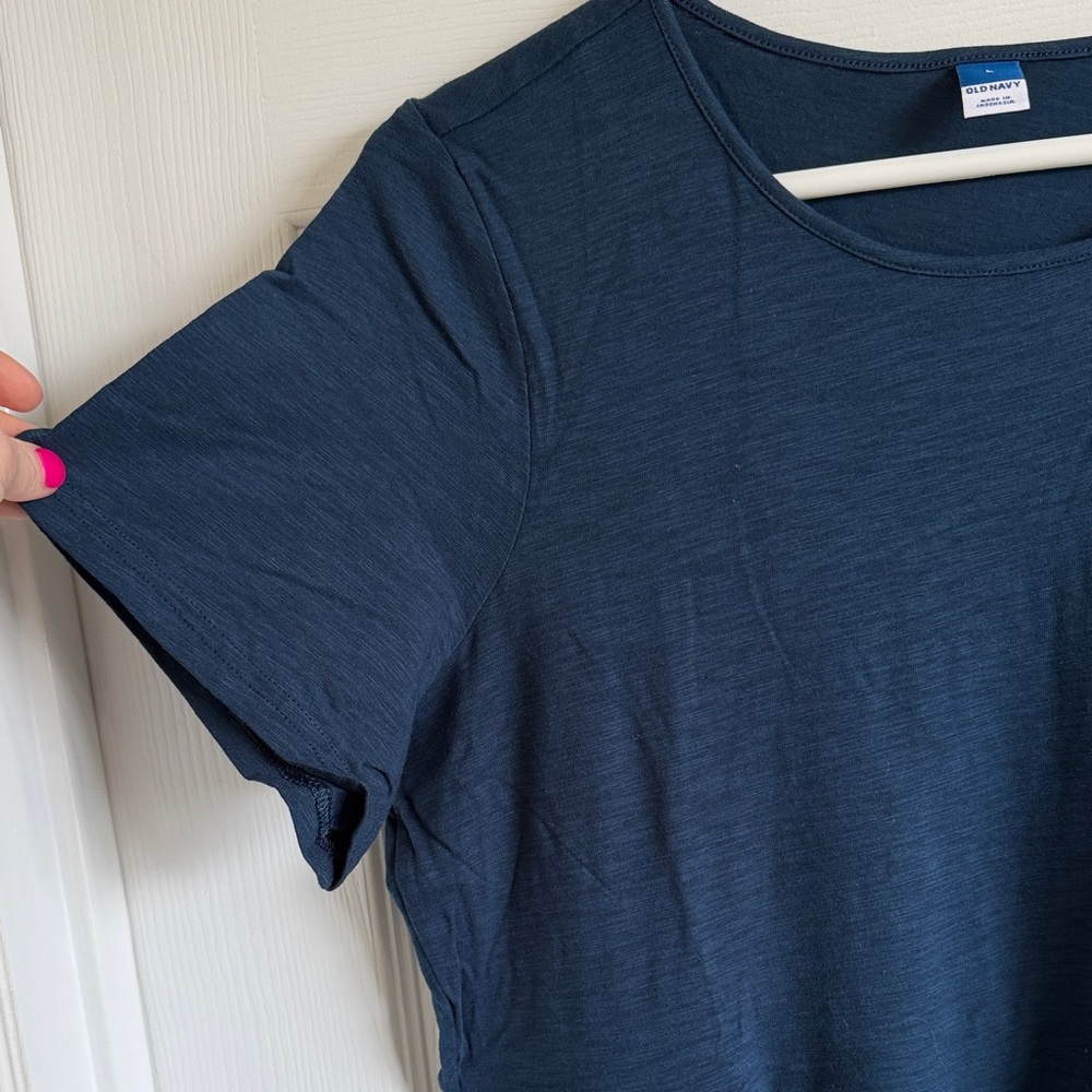 NWT Old Navy Dark Navy Short Sleeve Maxi Dress - Picture 5 of 12